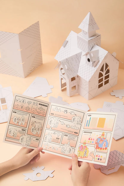Flower Monaco DIY Paper House Painting