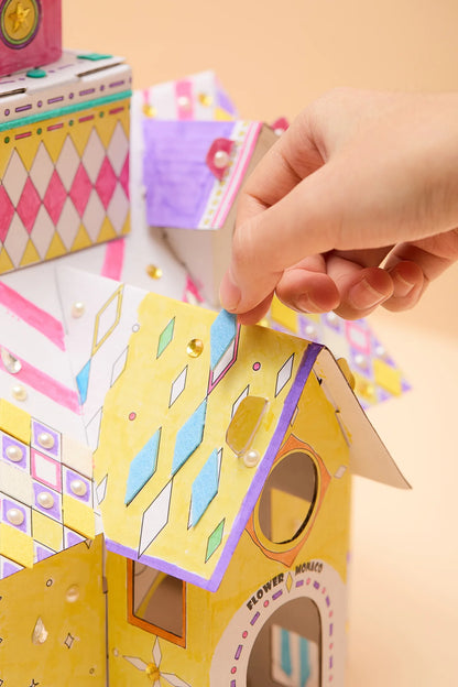Flower Monaco DIY Paper House Painting