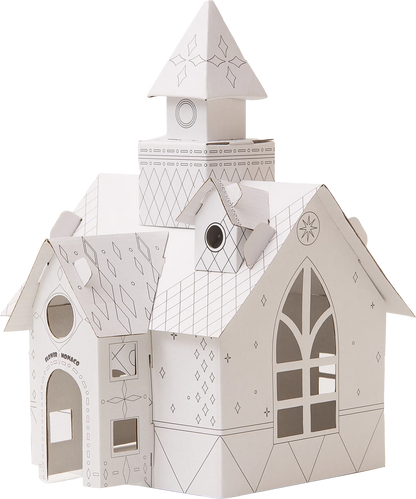 Flower Monaco DIY Paper House Painting