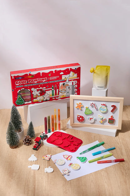Flower Monaco Glue Painting Christmas Set