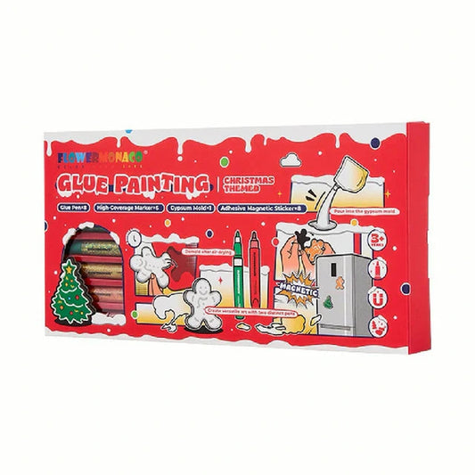 Flower Monaco Glue Painting Christmas Set