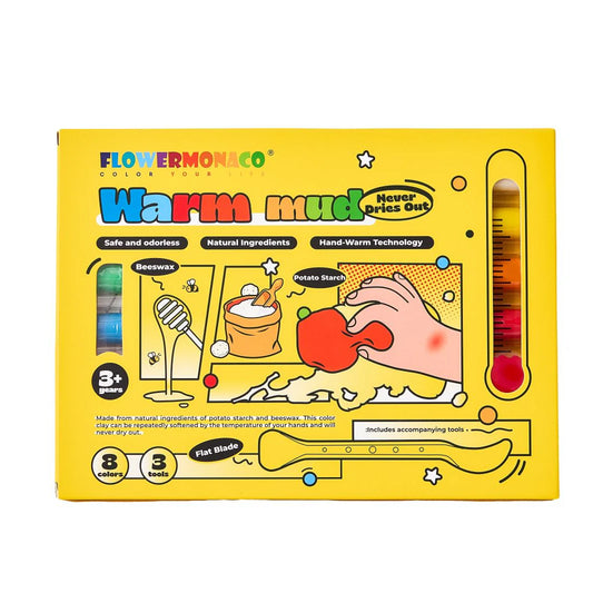 Flower Monaco Warm Mud (Non Dry Clay 8 Colors)