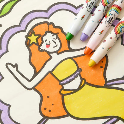 Flower Monaco Height Chart Roll Up Painting