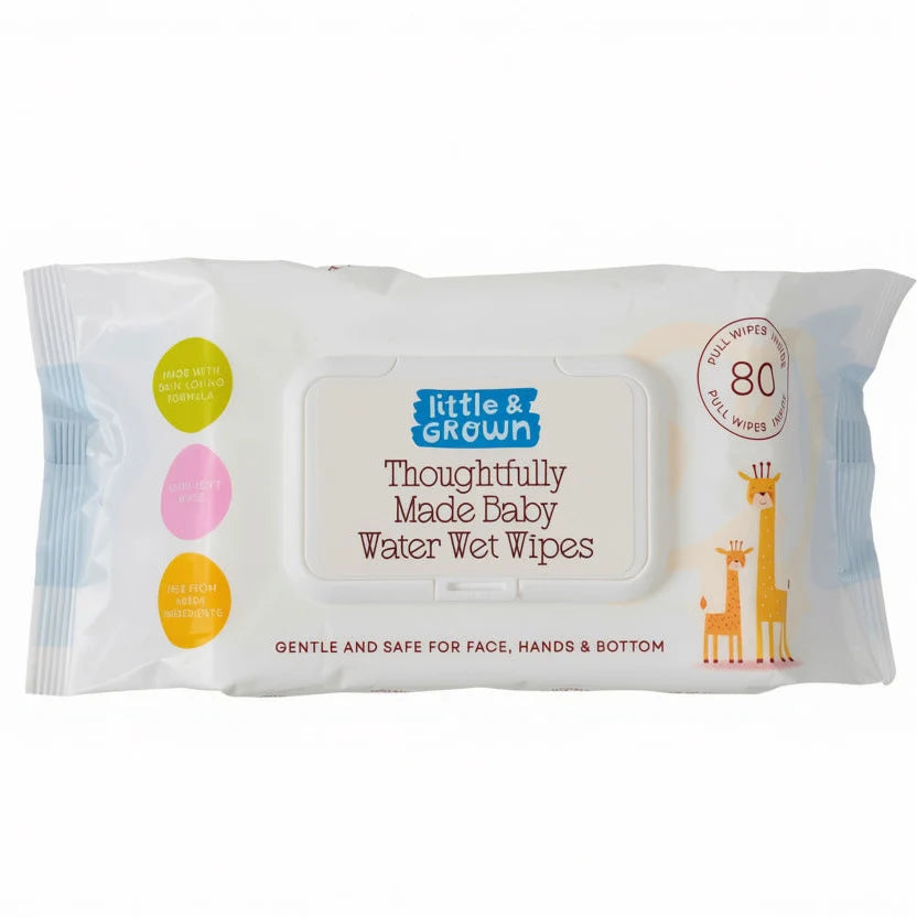 Little & Grown Baby Water Wipes 80s