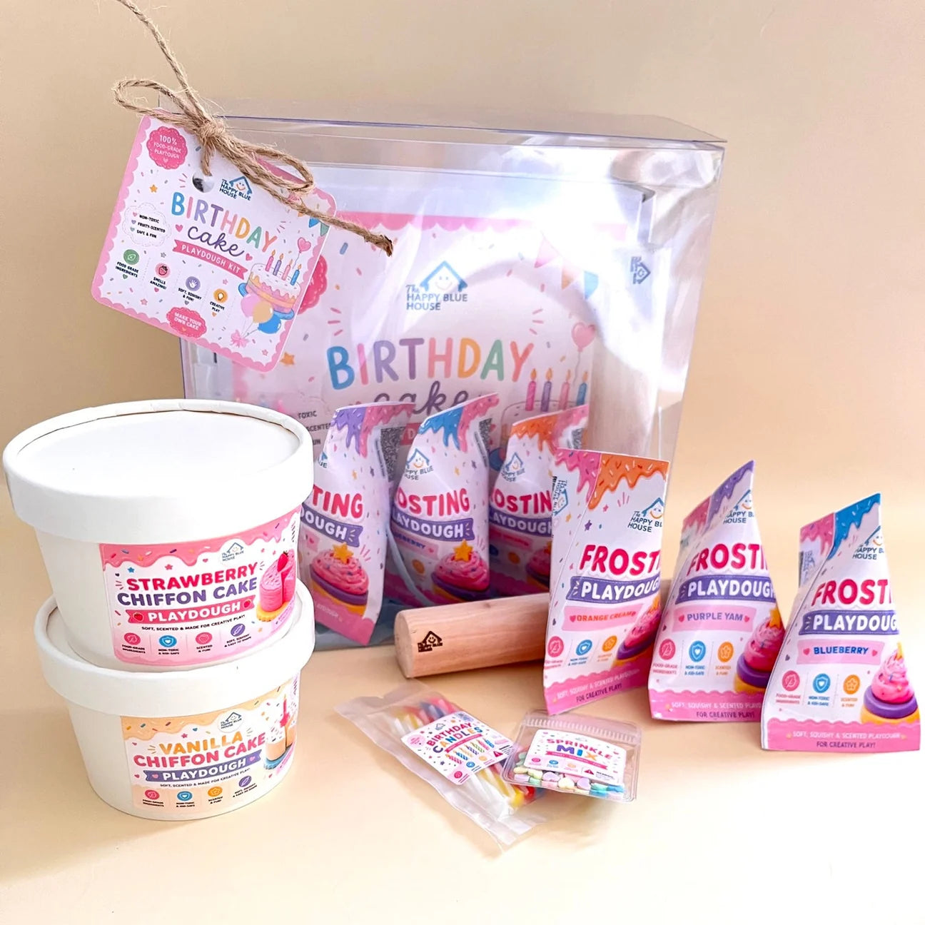 The Happy Bluehouse Birthday Cake Playdough Box