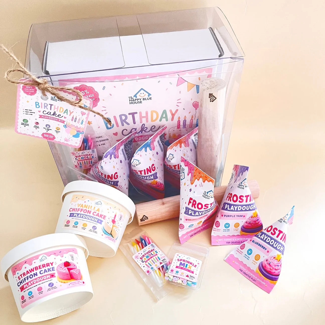 The Happy Bluehouse Birthday Cake Playdough Box