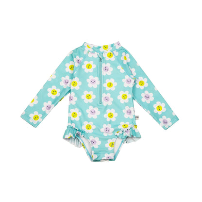 Zoocchini UPF50 Girls Rashguard Swimsuit