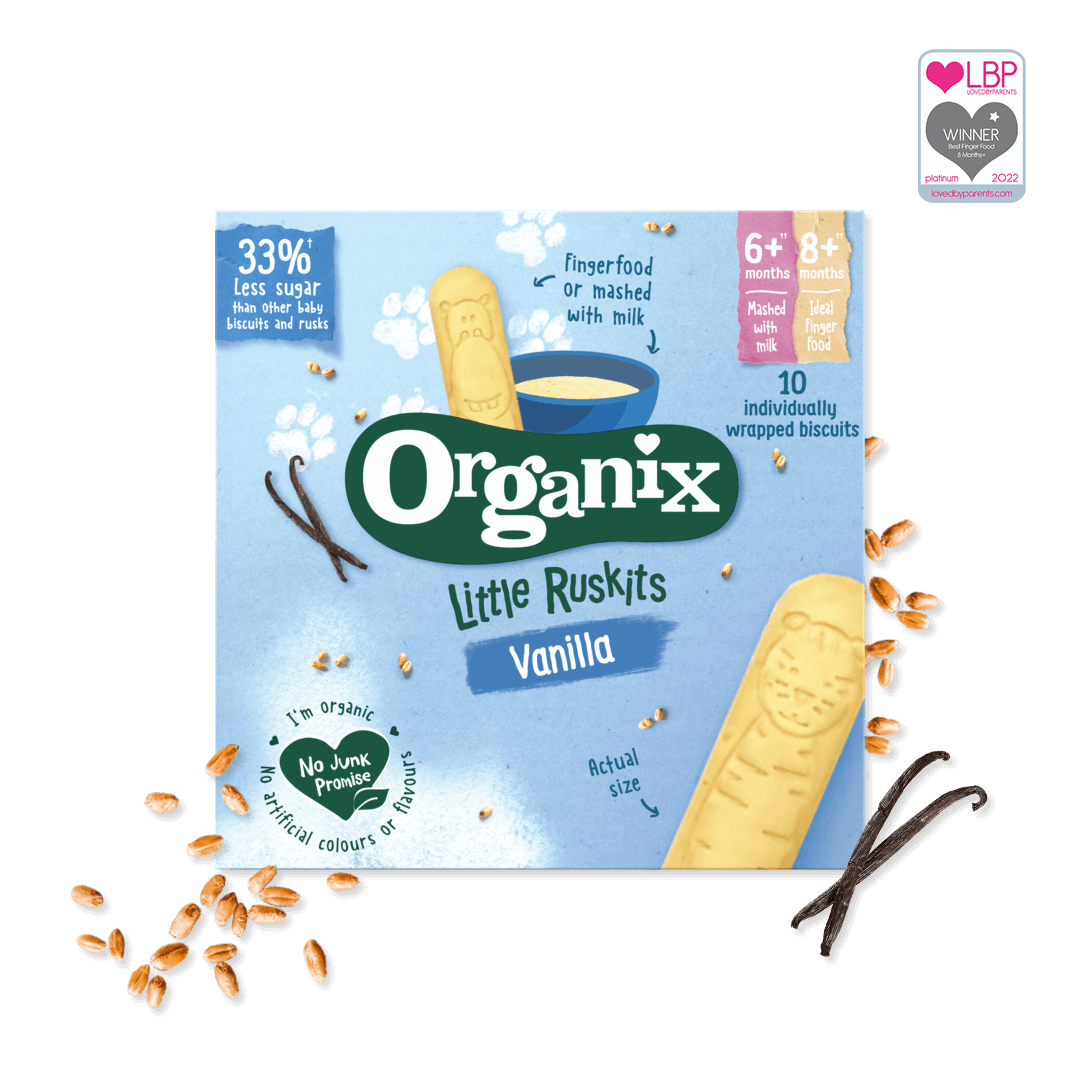 Organix Little Ruskits Vanilla Biscuits 10 x 6g