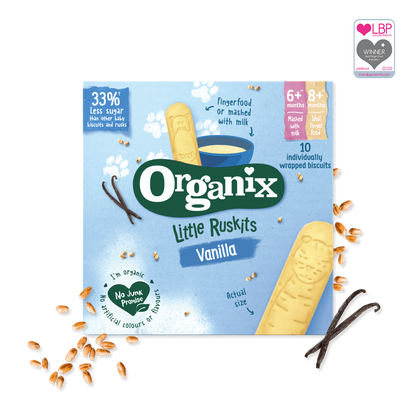 Organix Little Ruskits Vanilla Biscuits 10 x 6g
