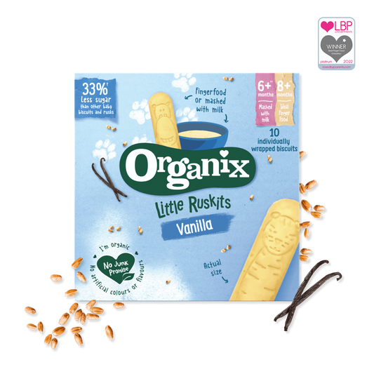 Organix Little Ruskits Vanilla Biscuits 10 x 6g