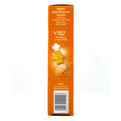 Organix Baby Food Gingerbread Men Biscuits 135g / 15 Biscuits [12 mos+]