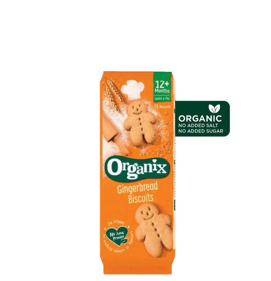 Organix Baby Food Gingerbread Men Biscuits 135g / 15 Biscuits [12 mos+]