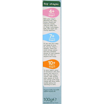 Organix Baby Rice 100g [6 mos+] (Organic, No Added Sugar)