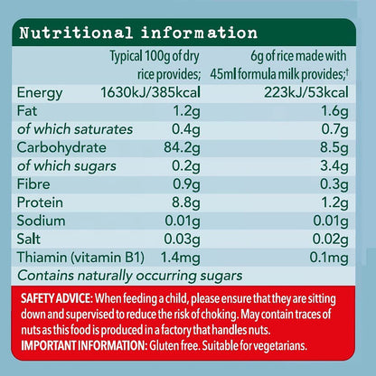 Organix Baby Rice 100g [6 mos+] (Organic, No Added Sugar)