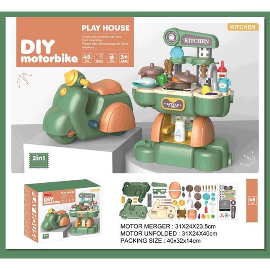 LITTLE FAT HUGS PLAYHOUSE MOTORBIKE