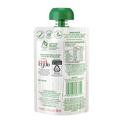 Only Organic Baby Food Banana, Blueberry & Quinoa 120g [6 mos+]