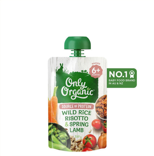 Only Organic Baby Food Wild Rice Risotto & Spring Lamb 120g [6 mos+]