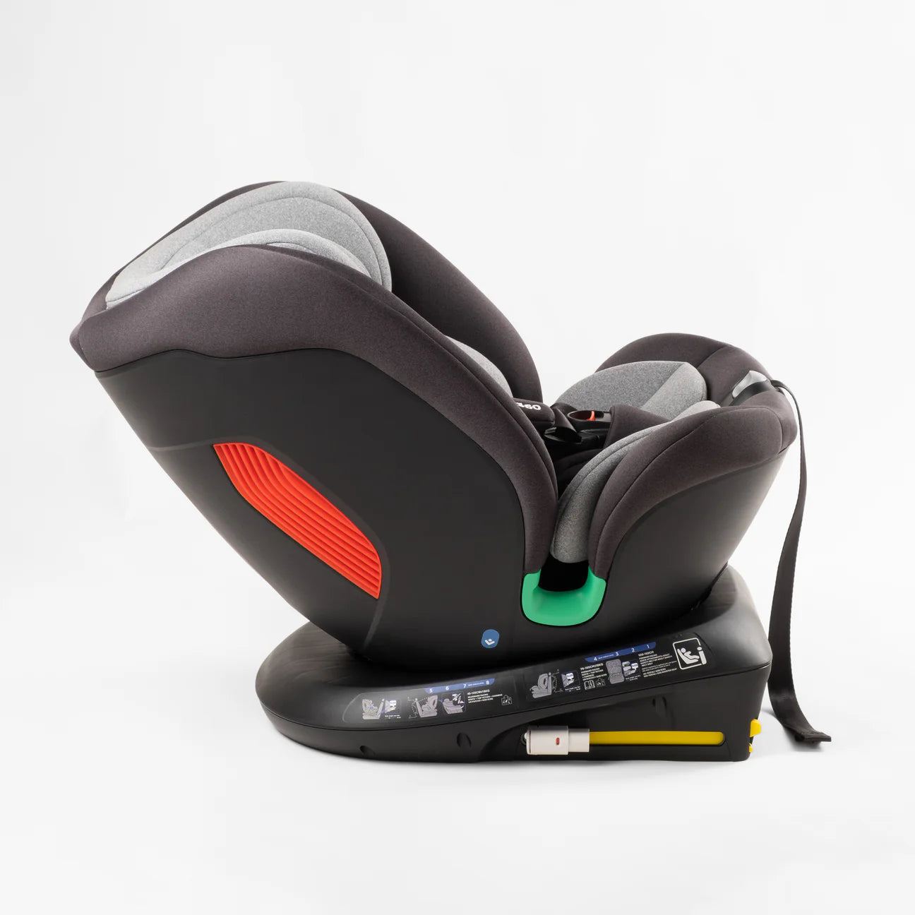 Poled All Age 360 Car Seat iSize (Newborn-12yo) Satin Silver