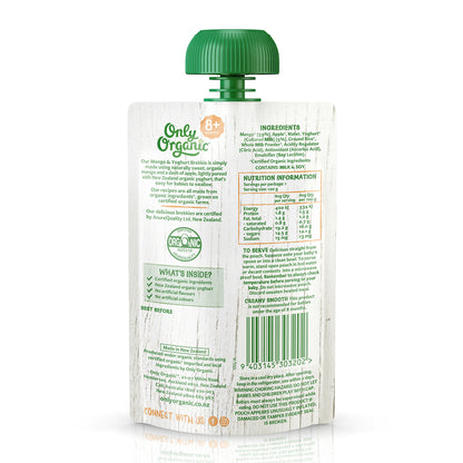 Only Organic Baby Food Mango & Yoghurt Brekkie 120g [8 mos+]