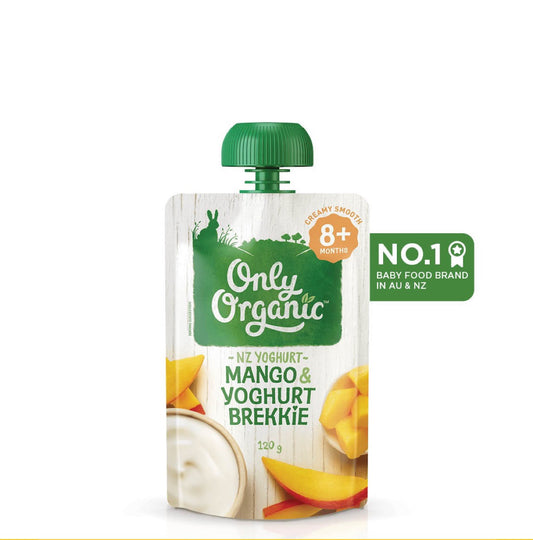 Only Organic Baby Food Mango & Yoghurt Brekkie 120g [8 mos+]