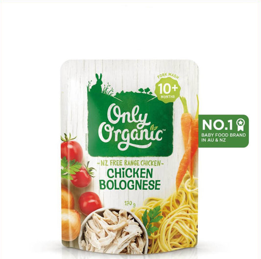 Only Organic Baby Food Chicken Bolognese 170g [10 mos+]