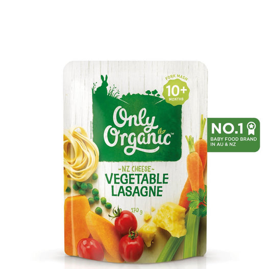 Only Organic Baby Food Vegetable Lasagne 170g [10 mos+]