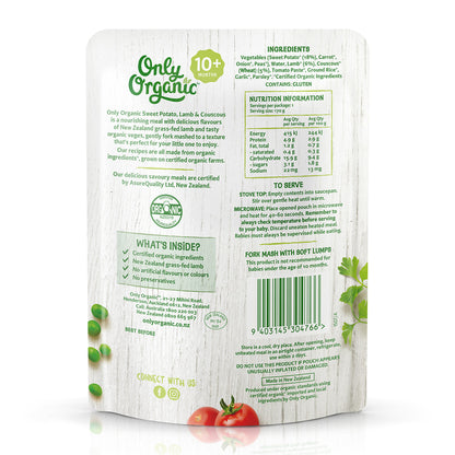 Only Organic Baby Food Sweet Potato Lamb & Couscous 170g [10 mos+]