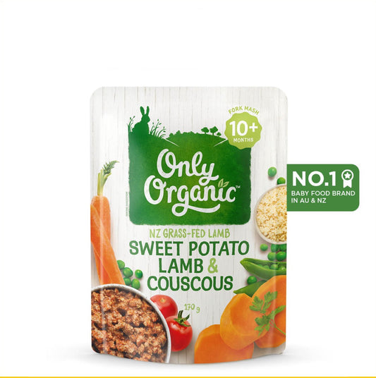 Only Organic Baby Food Sweet Potato Lamb & Couscous 170g [10 mos+]