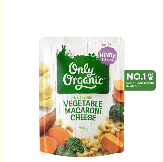 Only Organic Baby Food Vegetable Macaroni Cheese 220g [12 mos+]