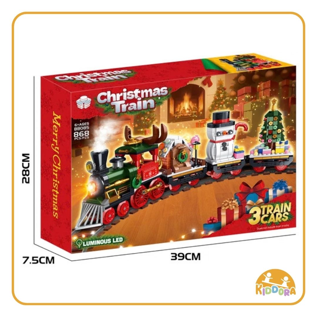 Kiddora Christmas Train Building Blocks Set