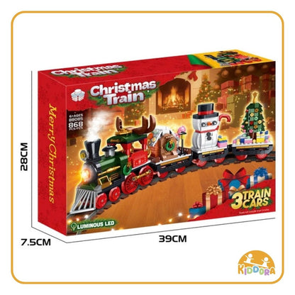 Kiddora Christmas Train Building Blocks Set