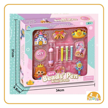 Kiddora Bead Pen Princess Charm Set