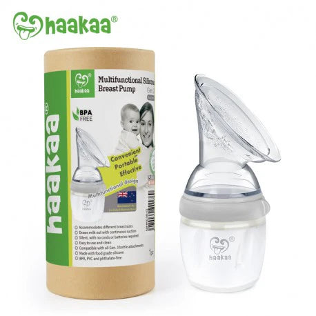 Haakaa Gen 3 Silicone Breast Pump Grey Color