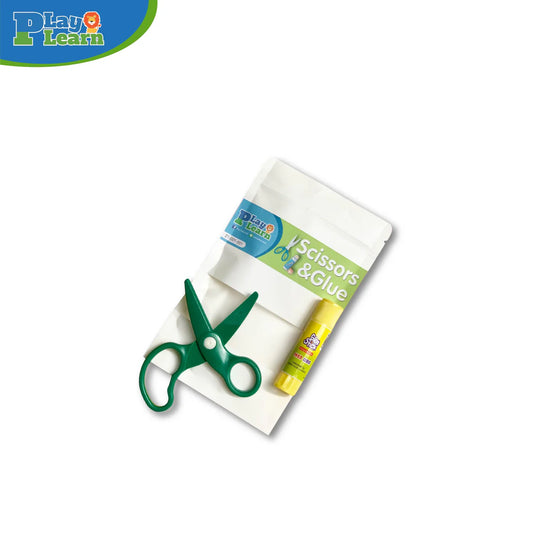 PLAY PLEARN KID SCISSORS AND GLUE SET