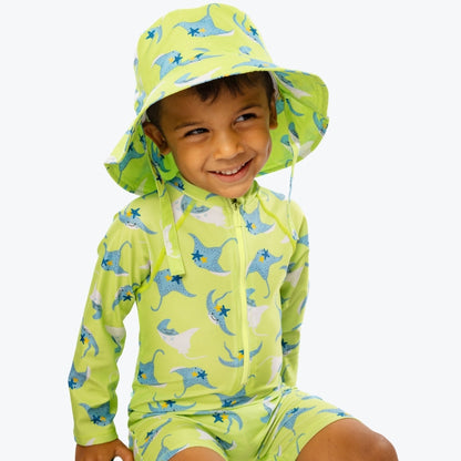 Zoocchini UPF50 Boys Rashguard Swimsuit- Sid the Stingray