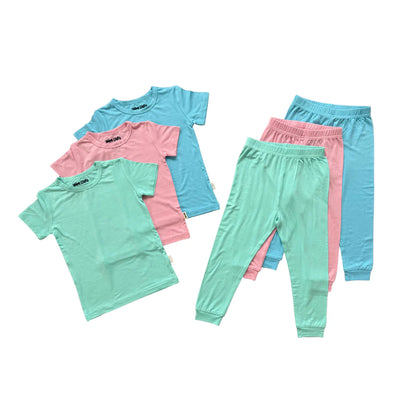 Wee Oats Jellybean Bamboo Short Sleeves and Pants Sets