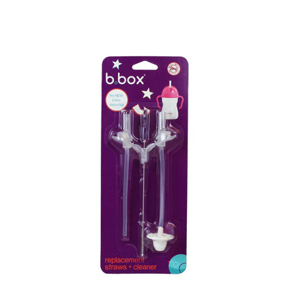 B.box Replacement Straws and Cleaner  for Sippy Cup