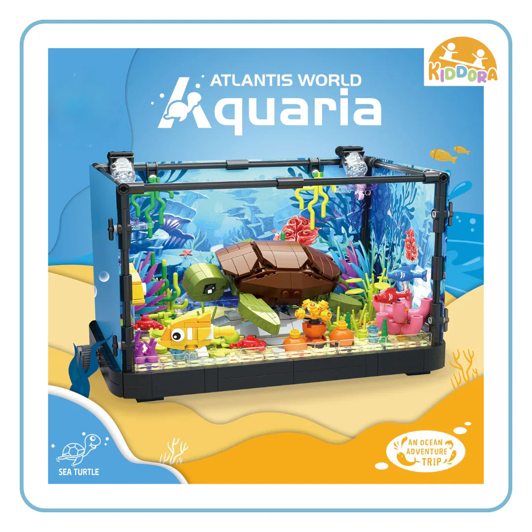 Kiddora Atlantis World Aquaria: Sea Turtle Bricks (753 pcs)