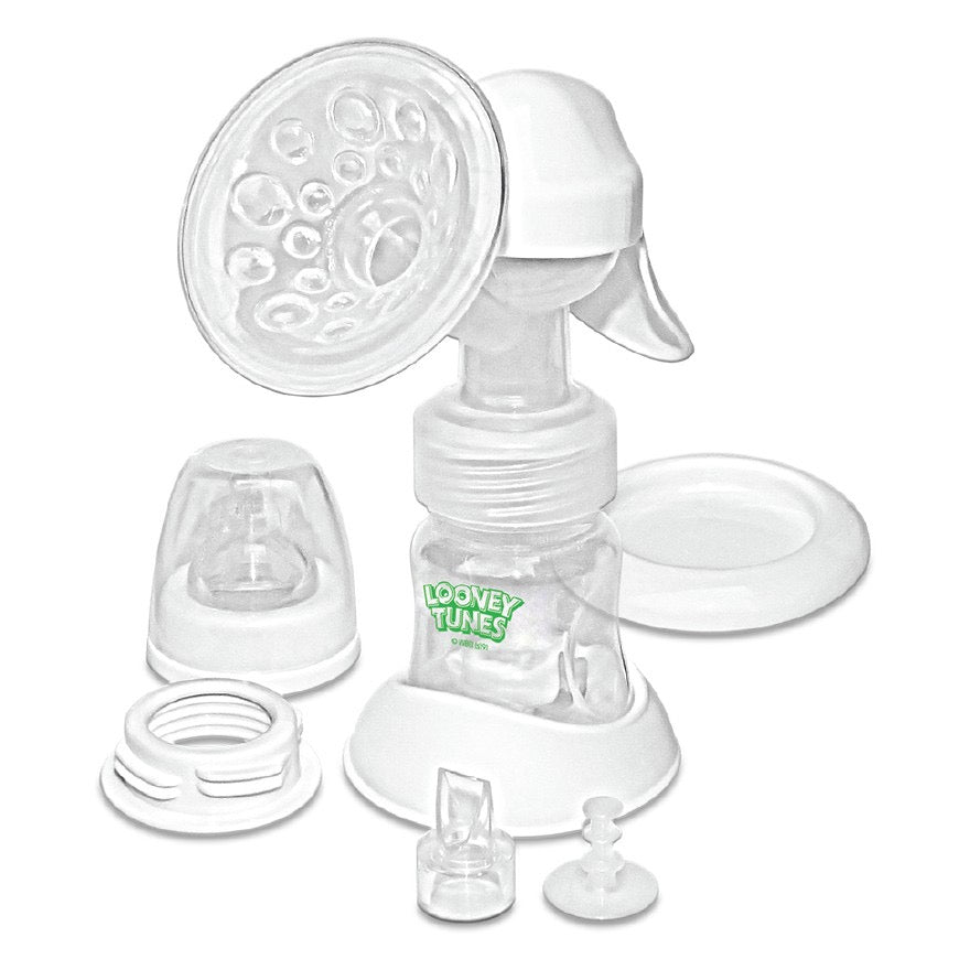 ￼Tender Luv Looney Tunes BPA-Free Manual Adjustable Suction Breast Pump Dual Suction level