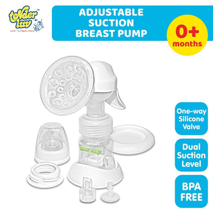 ￼Tender Luv Looney Tunes BPA-Free Manual Adjustable Suction Breast Pump Dual Suction level