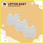 Lipton Baby Cloth Bib: Set of 3 White