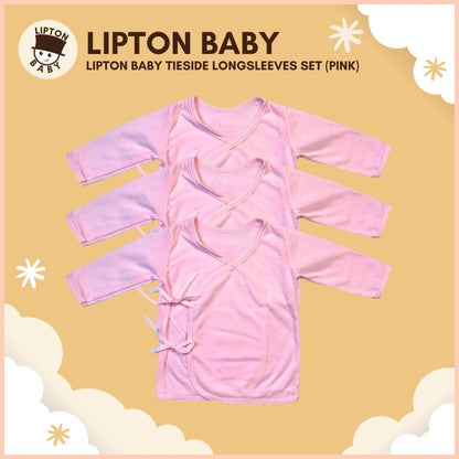 Lipton Baby Tie-side Long-sleeves Top Set of 3 #1302