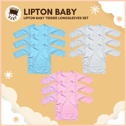 Lipton Baby Tie-side Long-sleeves Top Set of 3 #1302