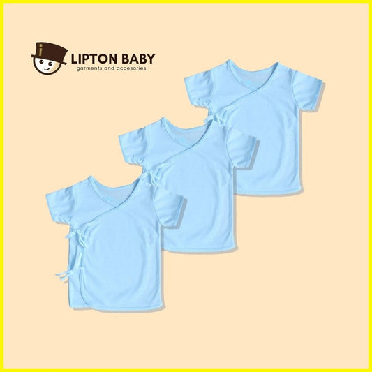 Lipton Baby Tie-Side Short-Sleeves Top (Set of 3) #1301