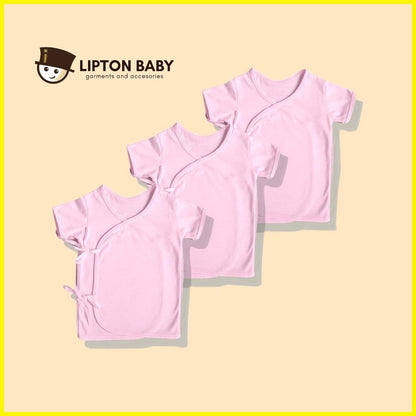 Lipton Baby Tie-Side Short-Sleeves Top (Set of 3) #1301
