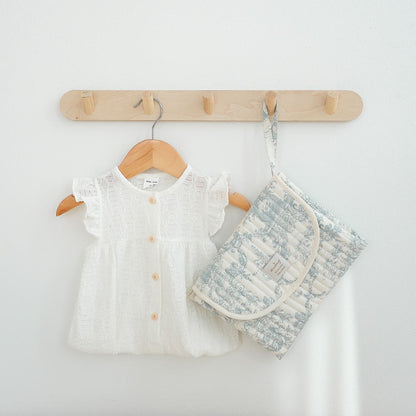 Emong Toile de Jouy Portable Diaper Changing Pad