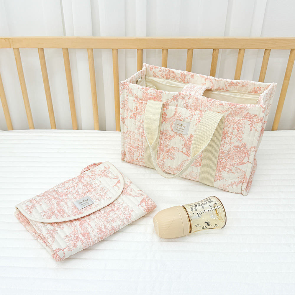 Emong Toile de Jouy 3-Way Diaper Multi Bag
