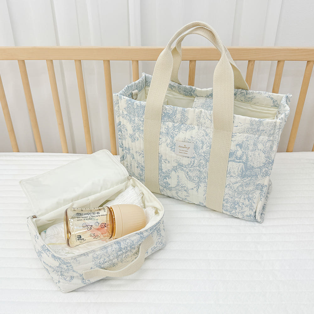 Emong Toile de Jouy 3-Way Diaper Multi Bag