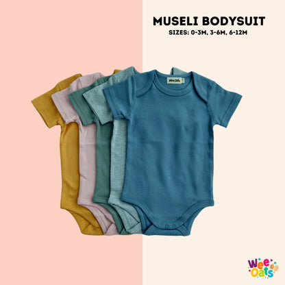 Wee Oats MUESLI - Organic Cotton Baby Short-Sleeve Bodysuit