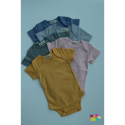 Wee Oats MUESLI - Organic Cotton Baby Short-Sleeve Bodysuit